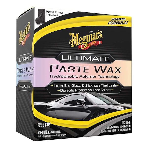 Meguiars Meguiar, s Ultimate Paste Wax - Long-Lasting, Easy to Use Synthetic Wax - 8oz G210608 - main